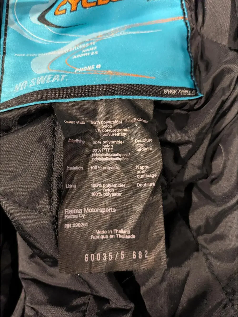 Cycloak Gore Tex Cordura Waterproof Motorcycle Riding Jacket Mens Medium Biker